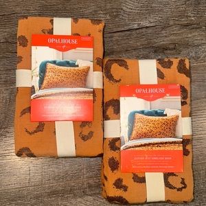 Leopard Spot Sham Pillow Covers Set of Two